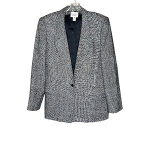 Vintage 80’s Bretton Place Gray Tweed Blazer and Skirt Sz 8